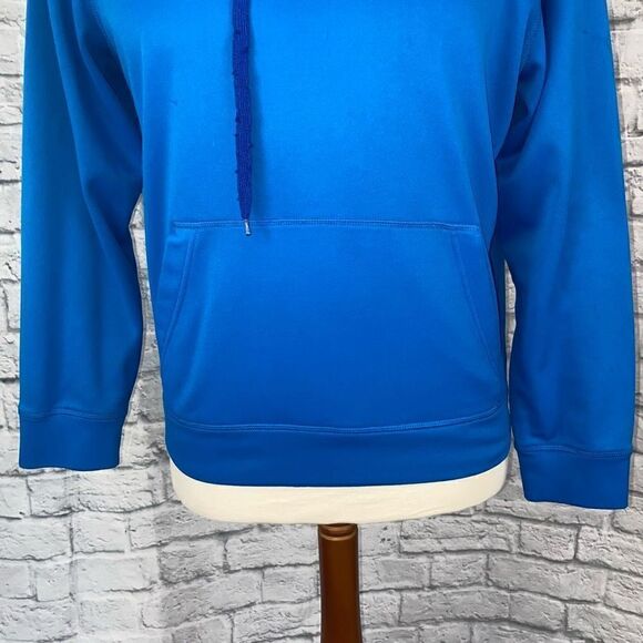 Old navy active men M dri fit pullover Longsleeve hoodie w/drawstring blue - Picture 2 of 11